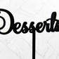 Desserts Sign. Wedding Desserts Table Sign. Freestanding Desserts Sign. Wood Wedding decor. Desserts sign 12" tall x 7" wide