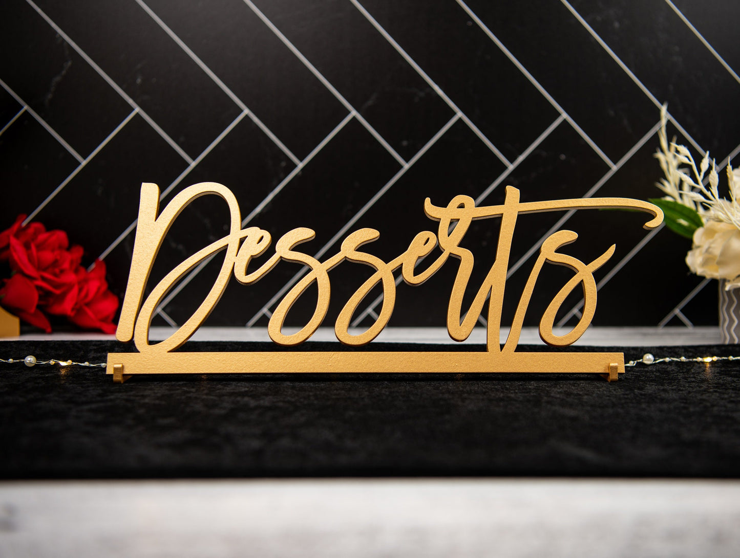 Desserts Sign, Desserts Wedding Sign, Freestanding Desserts Table Sign, Wood Desserts Table Sign, Custom Wedding decor, Wedding table sign