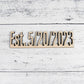 Custom wood Est Date cutouts, Custom date sign, Small letters and numbers for Crafts and DIY word signs, Wooden Est Date letters & numbers