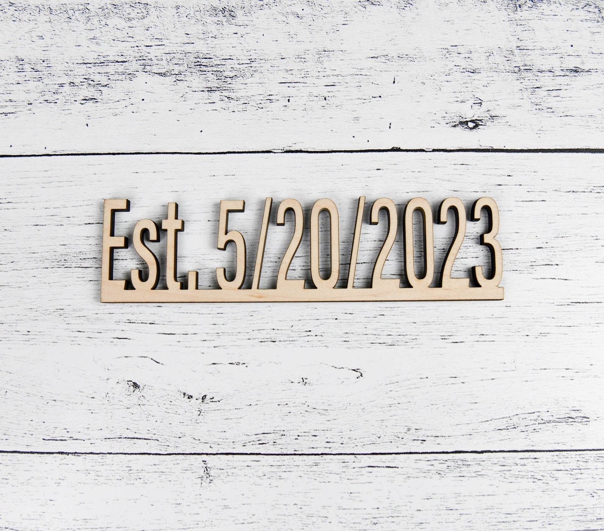 Custom wood Est Date cutouts, Custom date sign, Small letters and numbers for Crafts and DIY word signs, Wooden Est Date letters & numbers
