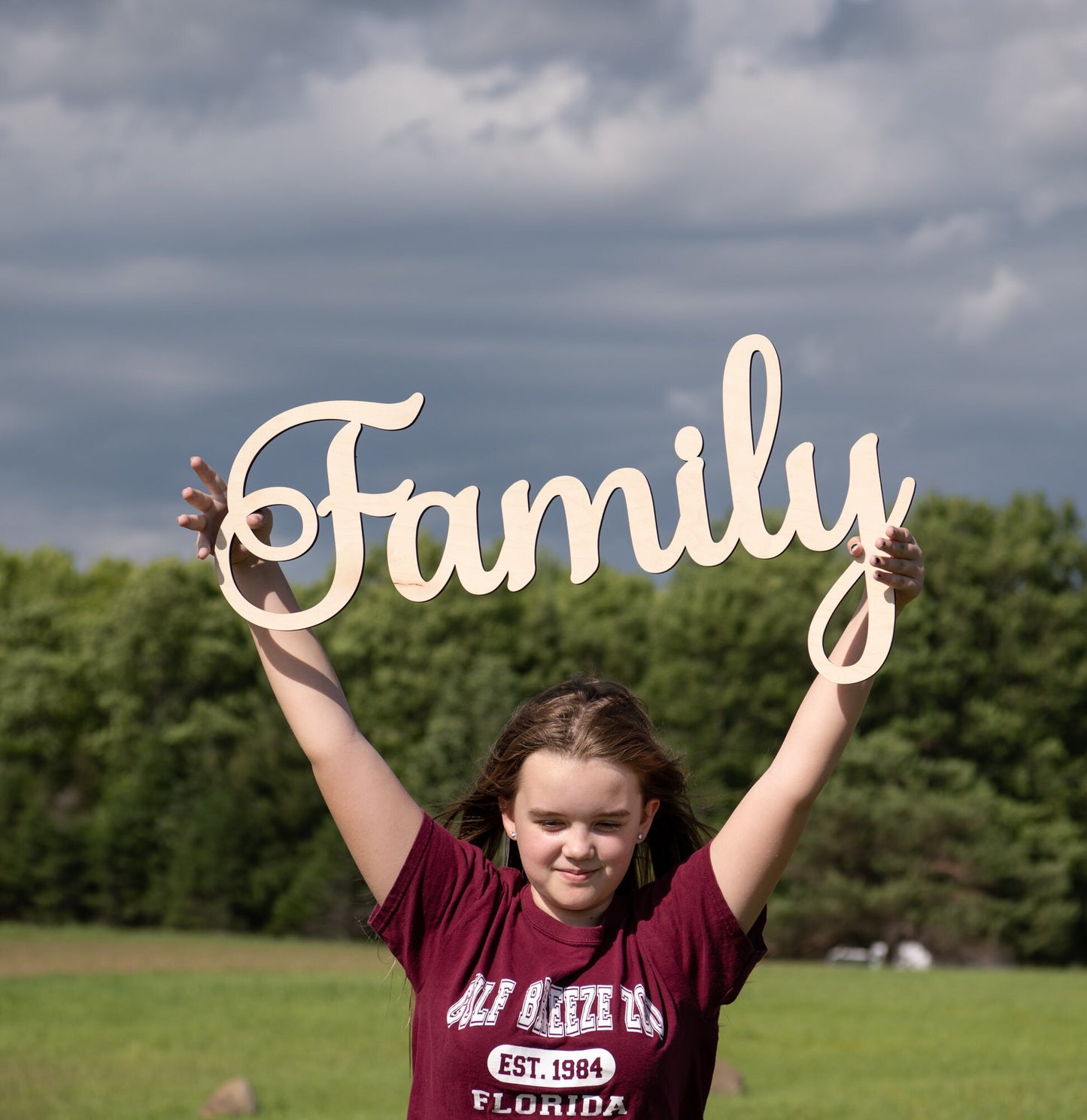 Any CUSTOM wood word or Name cut out sign, LOCAL pick up orders ONLY.