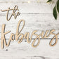 Custom Wedding Decor Backdrop Wood Name Sign, Personalized Wooden Word Sign, Last Name Sign, Customized Event Decorations, Name Cut Out Gift
