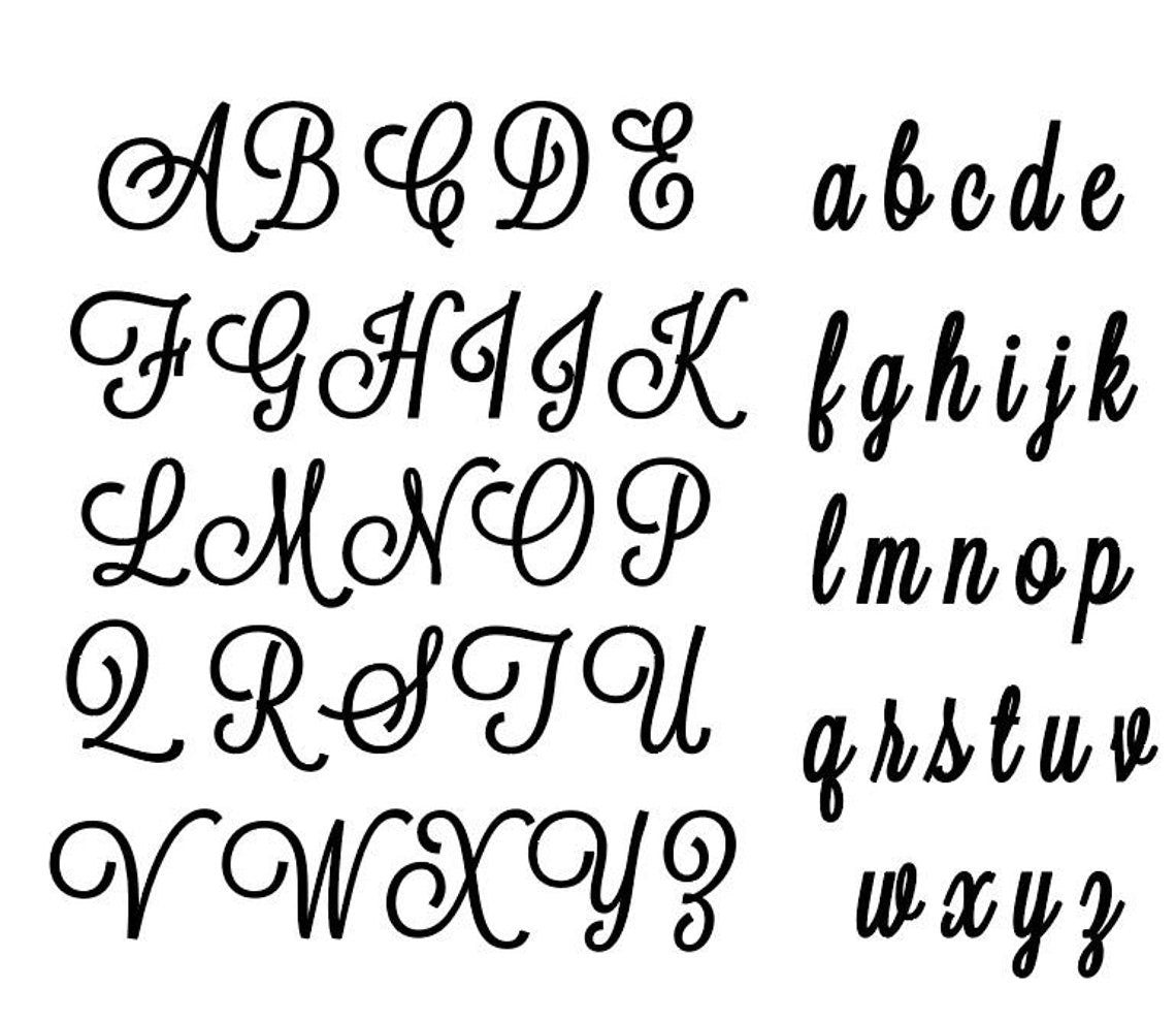 Fancy 6mm Alphabet: Capitals