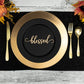 Blessed Place Cards, Thanksgiving Table Plate Settings, Blessed Wood Word, Holiday Decor, Thanksgiving Place settings, Small Blessed Sign