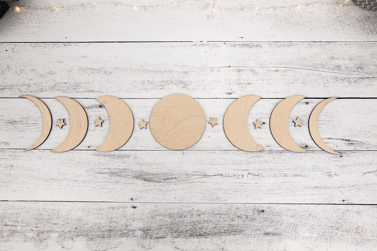 Moon Phase Wood Blanks for Home Decor, Crafts, or DIY sign making, Wooden Moons, Natural Bojo Decor, Wall hanging, Wall art, Crescent moons