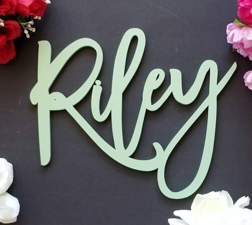 Custom Wooden Nursery Name Sign Baby Decor, Personalized Boy or Girl kids rooms, Crib Sign, Wood Family Last name or Word sign Shower Gift