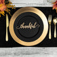 Thankful Place Cards, Thanksgiving Table Plate Settings, Thankful Wood Word, Holiday Decor, Thanksgiving Place settings, Small Thankful Sign
