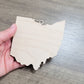 Ohio Ornament, Ohio State Shape Bulk wood Blank, Unfinished, Wood Ornament, DIY, Christmas ornaments, Blanks for Crafts, sign making