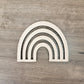 Rainbow Wood Shape, Wooden Rainbow Shape Blank, Unfinished Rainbow Cut out, Crafts DIY Blank for Sign Making, Boho Decor, Childrens Signs
