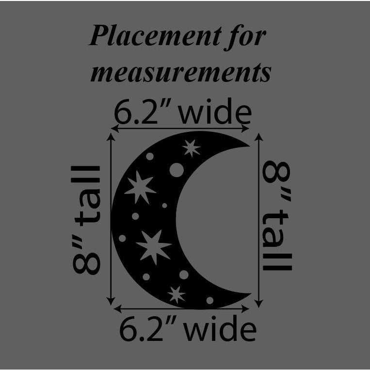 Crescent Moon & Stars Wood Shape Sign, Wooden Moon Shape Blank, Unfinished Cut out, Crafts DIY for Sign Making, Boho Decor theme Natural 003