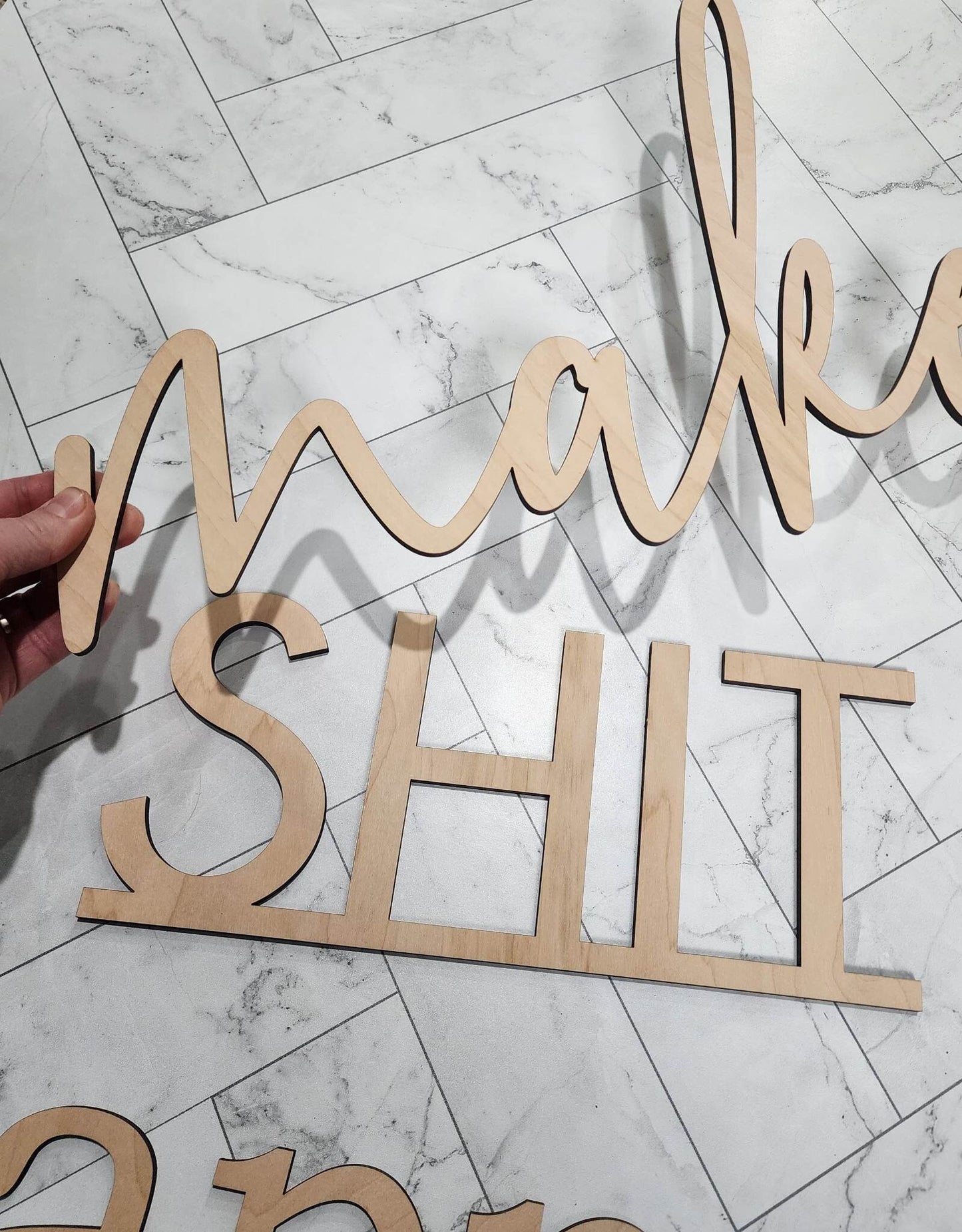 make SHIT happen bathroom sign decor, funny bathroom wall sign, wood wall art for restroom, humor funny housewarming gift, above toilet sign