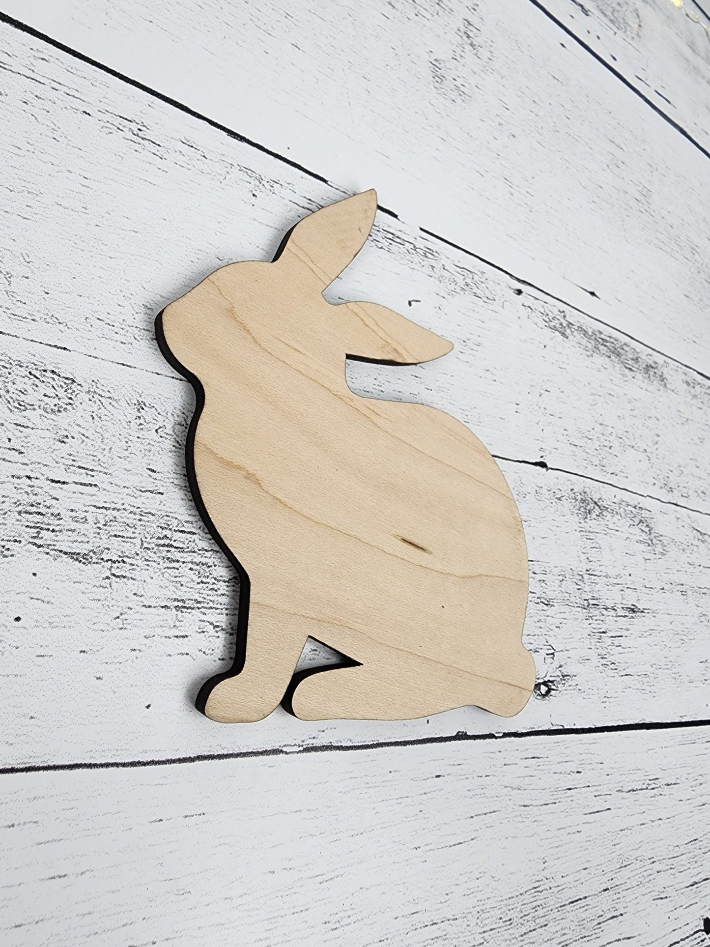 Bunny, Easter Wood Shape, Wooden Rabbit Blank, Unfinished Cut out, Shapes for Crafts DIY Wood Blank, Spring Sign Making, Easter Sign making