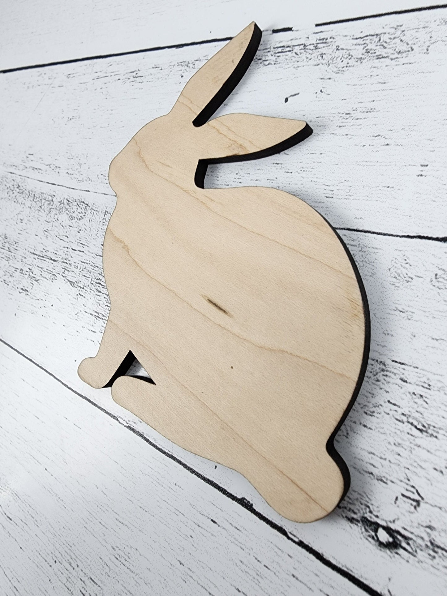 Bunny, Easter Wood Shape, Wooden Rabbit Blank, Unfinished Cut out, Shapes for Crafts DIY Wood Blank, Spring Sign Making, Easter Sign making