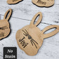Custom Easter Basket Tag Personalized With Name, Easter Bunny Name Tag for Kids & Family, Engraved Easter Decor Ornament Place Card, Gift