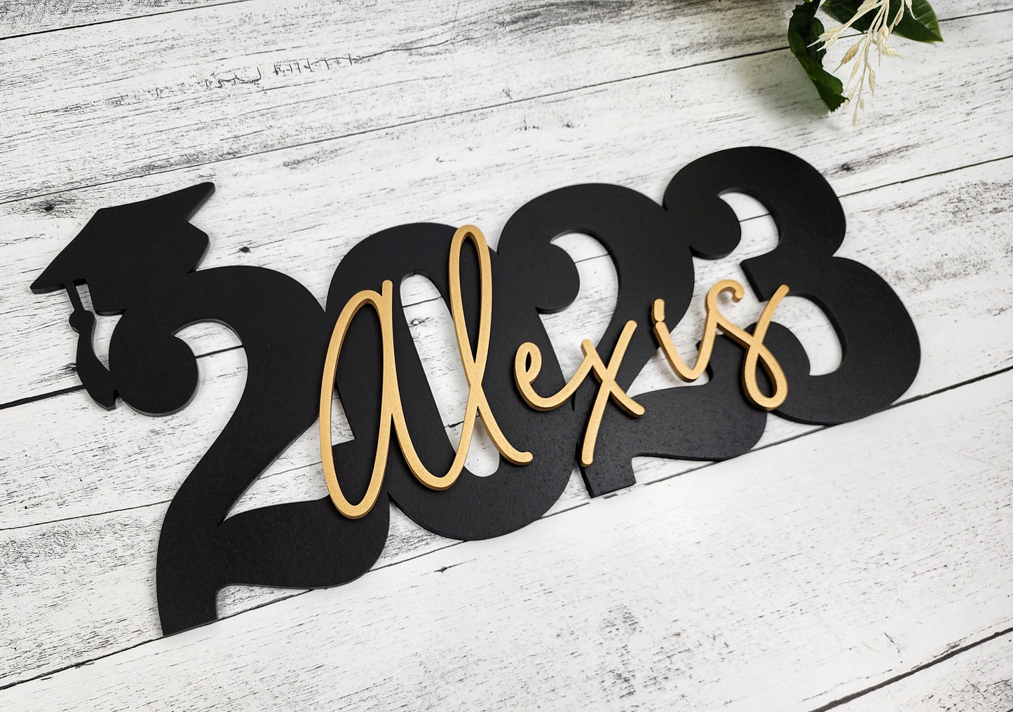 Custom Graduation Decor Name Sign, Custom Grad Sign, Class of 2023, Graduation Party Centerpiece, Senior Year Photo Prop for senior photos