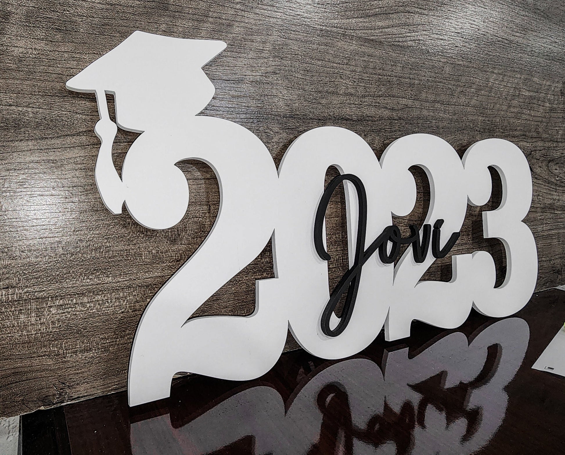 Personalized Name, 2024 Graduation Cap Wood Sign, Grad Party