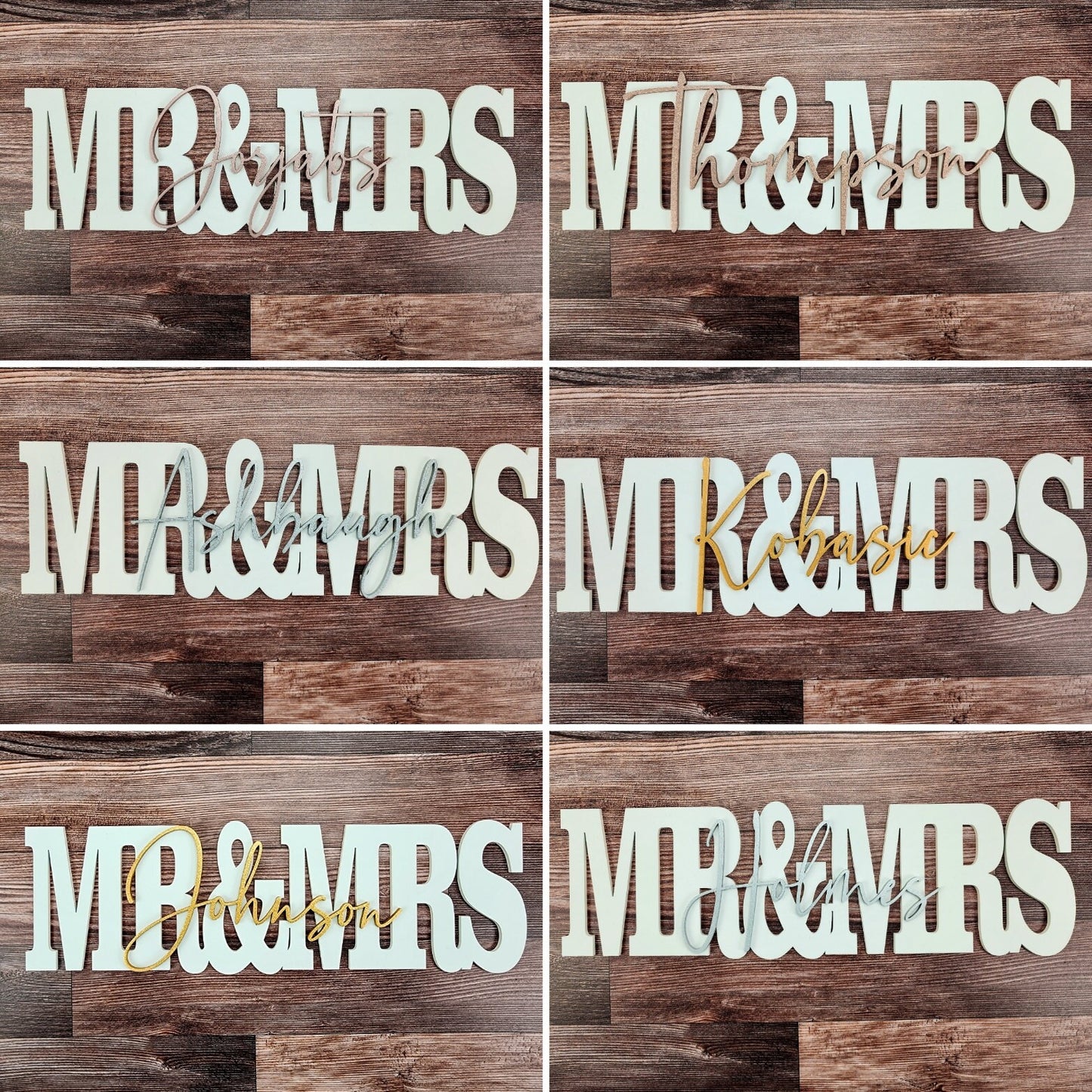 Mr & Mrs Sign, Script Wedding Custom Name Sign, Wood Name, Block Mr Mrs Personalized Name Sign, Sweetheart Head Table Decor Sign, Photo Prop