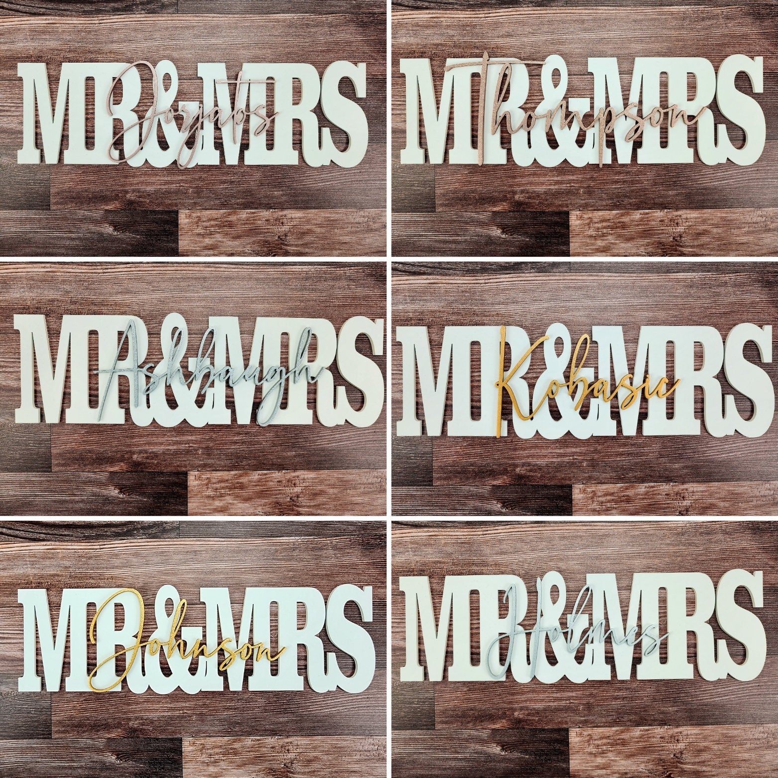 Custom Wedding Mr Mrs Sign Name, Personalized Family Name Wood Letters, Modern Sweetheart Head Table Decor, Photo Prop, newlywed gift