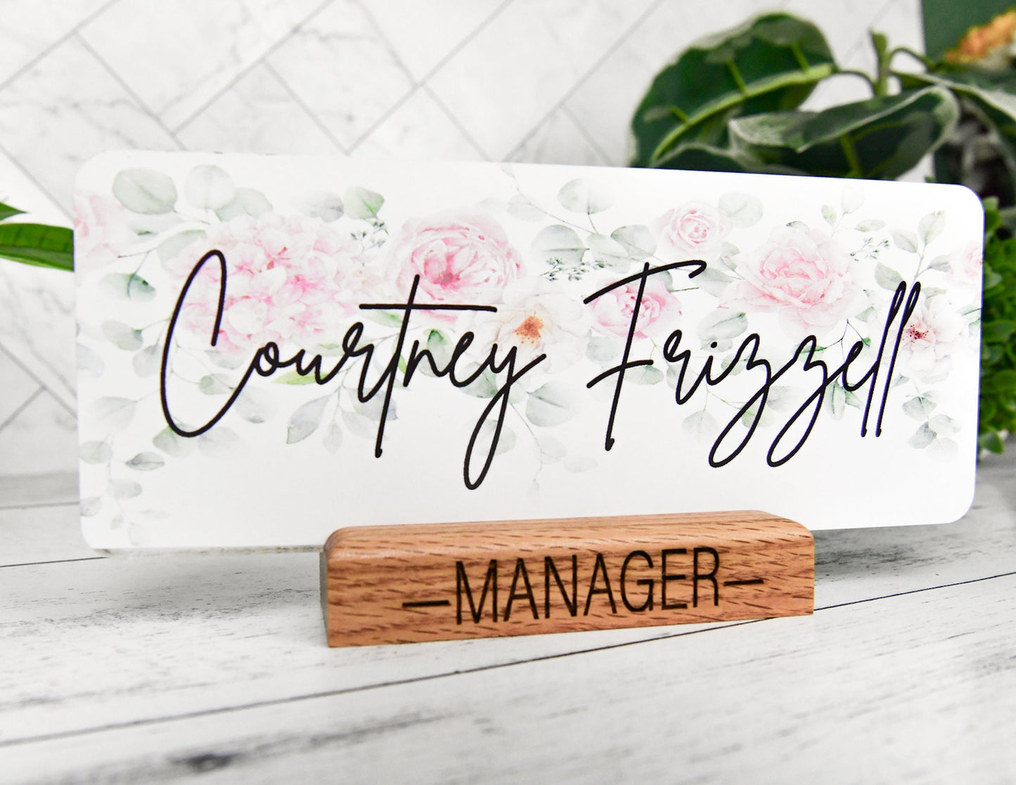 Desk Name Sign Plaque for Teacher, Principal, Executive, Custom Company Gifts, Personalized Name Plate for classroom or office personal