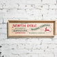 north pole trading company sand claus approved holiday wooden sign wall decor hanging