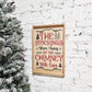 and the stockings were hung by the chimney with care wooden framed christmas sign wall decor