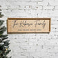 Personalized Family Last Name Wooden Sign for Wall Home Decor, Custom with first names, Framed Sign Christmas or Anniversary Gift For Couple