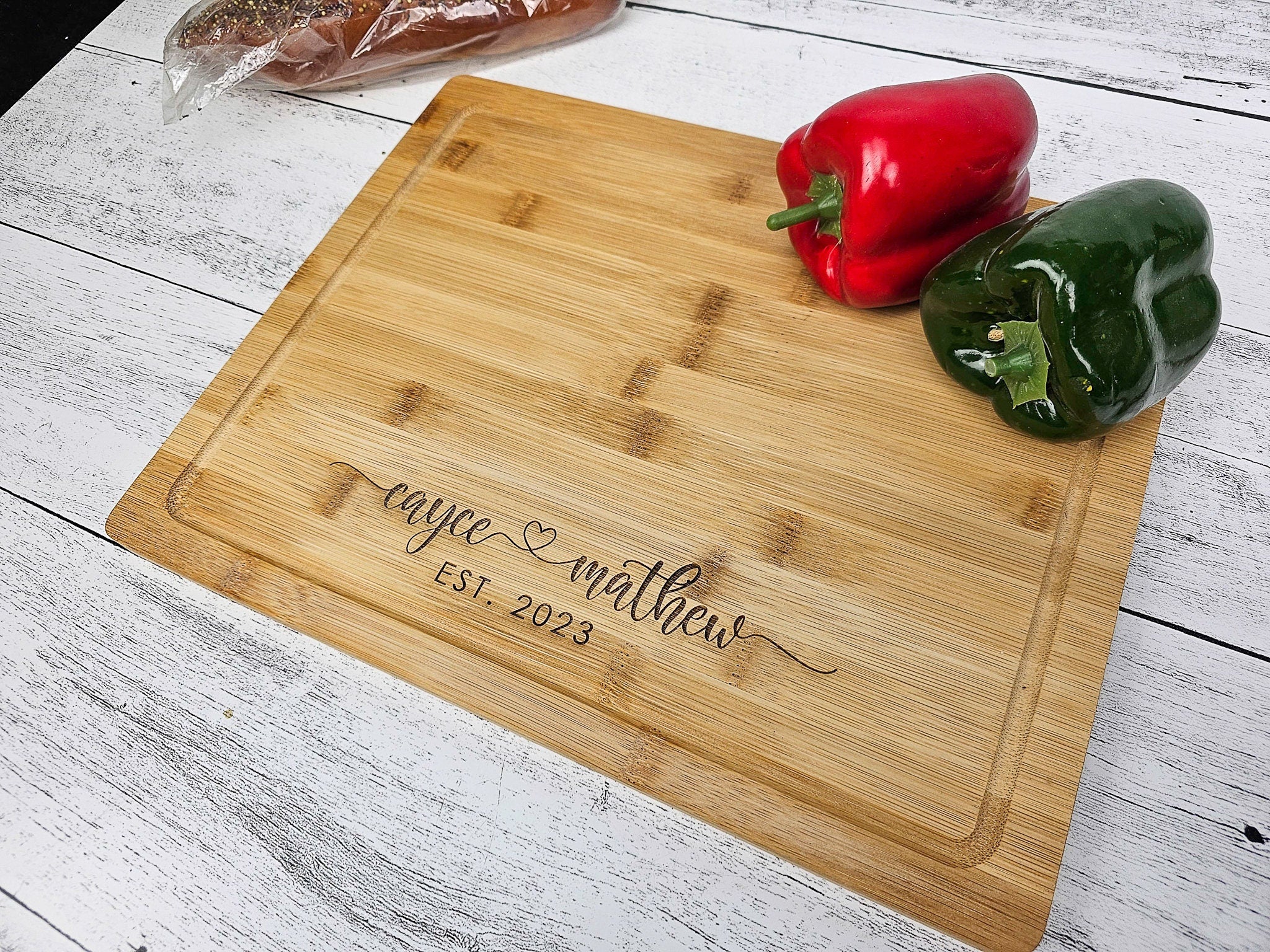 Personalized Bamboo Cutting Board Wedding hot Present