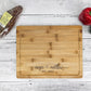 Personalized Cutting Board, Christmas Gift for couple - Custom Wedding, Anniversary, or Bridal Shower present, Engraved Bamboo Cheese Board