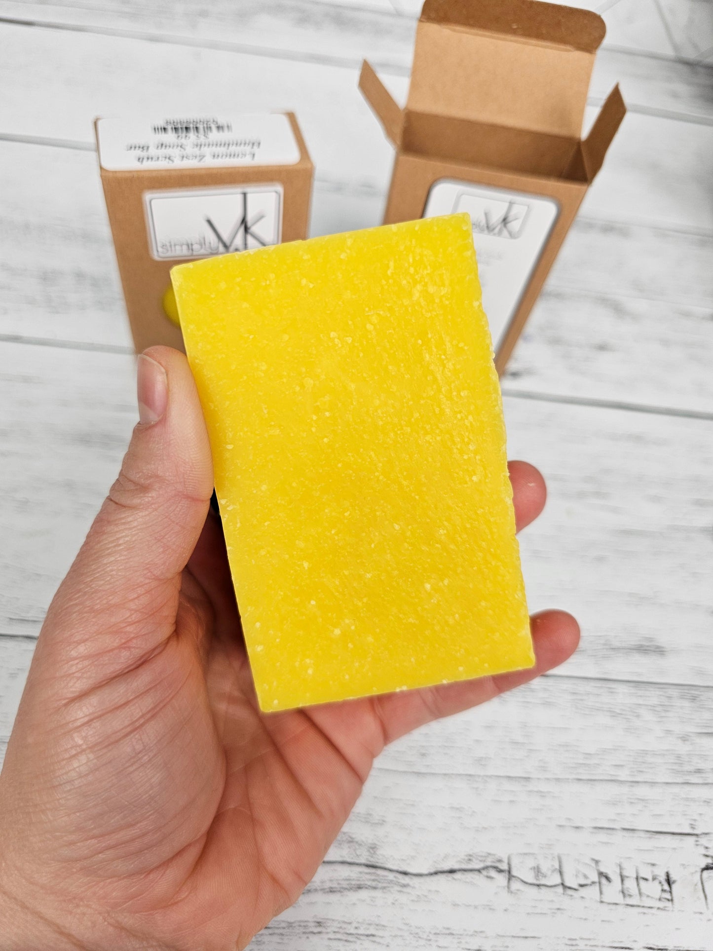 Lemon Zest Scrub Cold Process, Handmade Soap