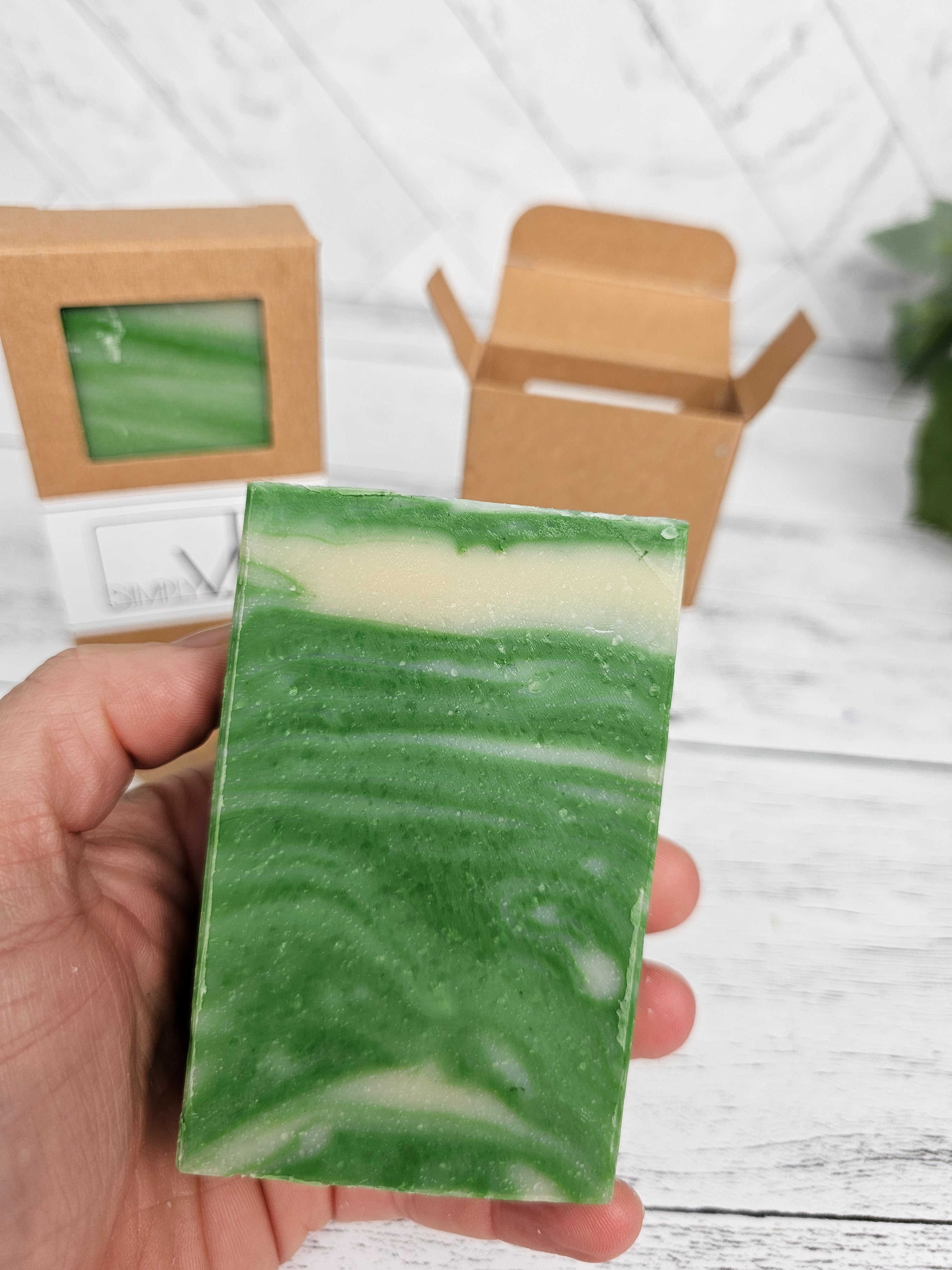 All Natural Pre Cut shops Cucumber Melon Soap Loaf (9 bars)