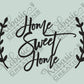 Home Sweet Home cut out file, digital download for laser cutting, vinyl cutting, cnc router cutting